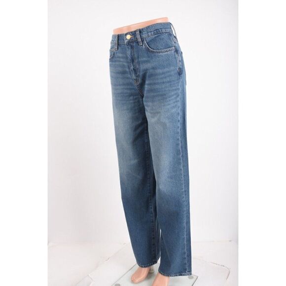 Triarchy Womens Ms Keaton High Rise Baggy Jeans Sz 24 Organic medium Indigo New - Picture 4 of 7